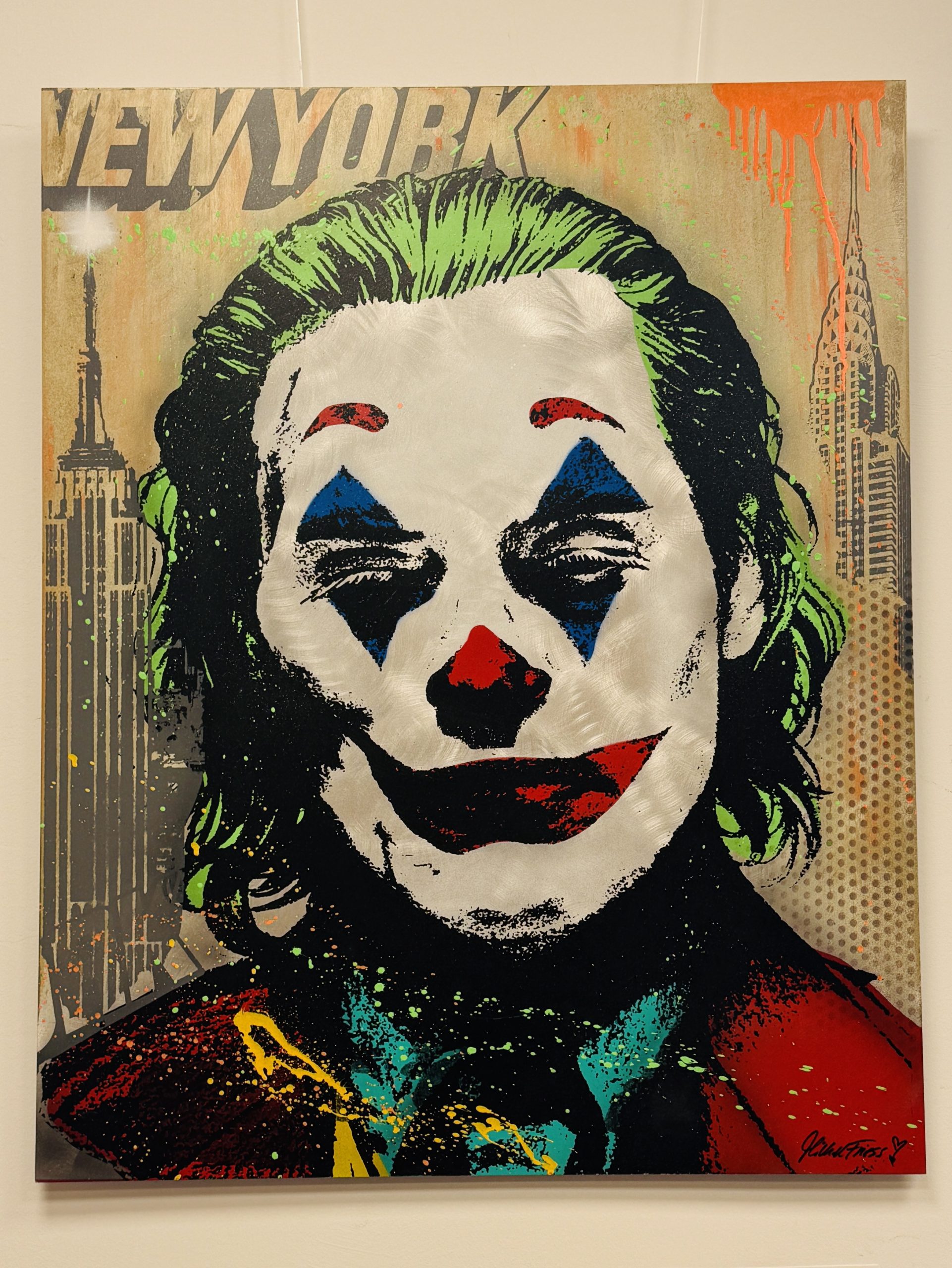 MICHEL FRIESS, Titel_ JOKER , Material_ Acryl auf Aluminium, Größe_80cm x 100cm , Jahr 2025